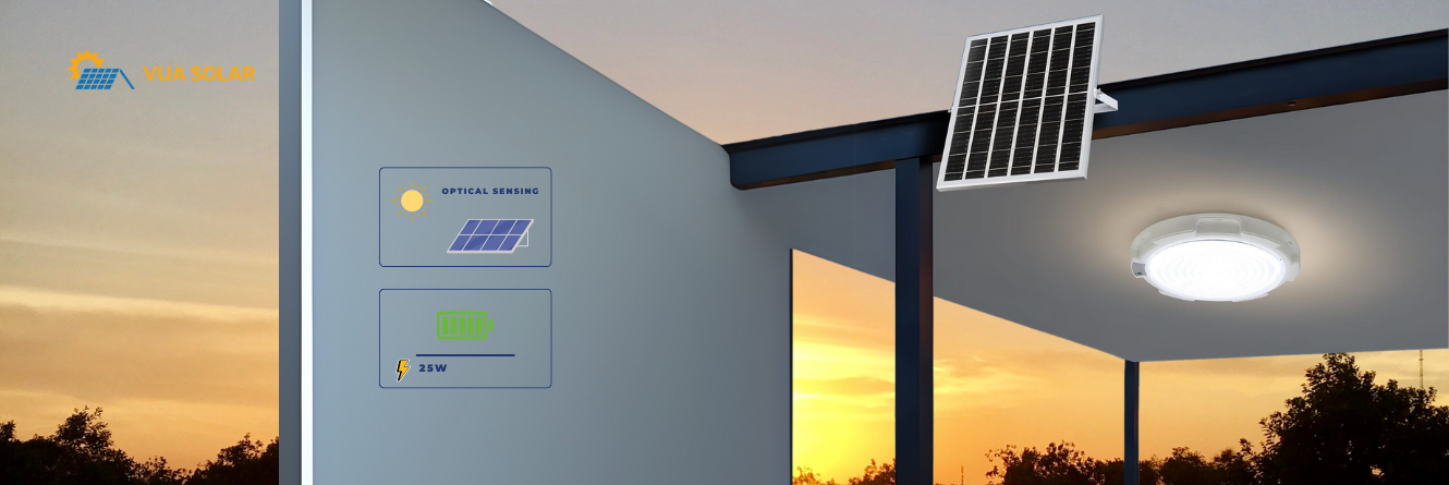 Đèn ốp trần năng lượng mặt trời