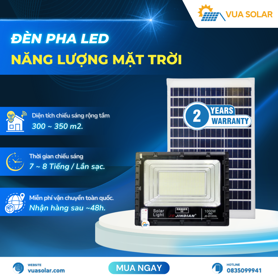 Đèn năng lượng mặt trời 1000w JD 81000L
