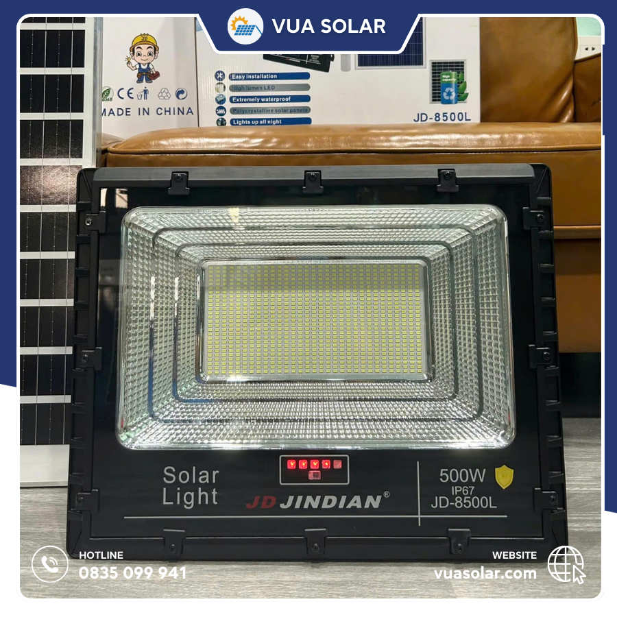 Đèn năng lượng mặt trời 500w JD 8500L-1