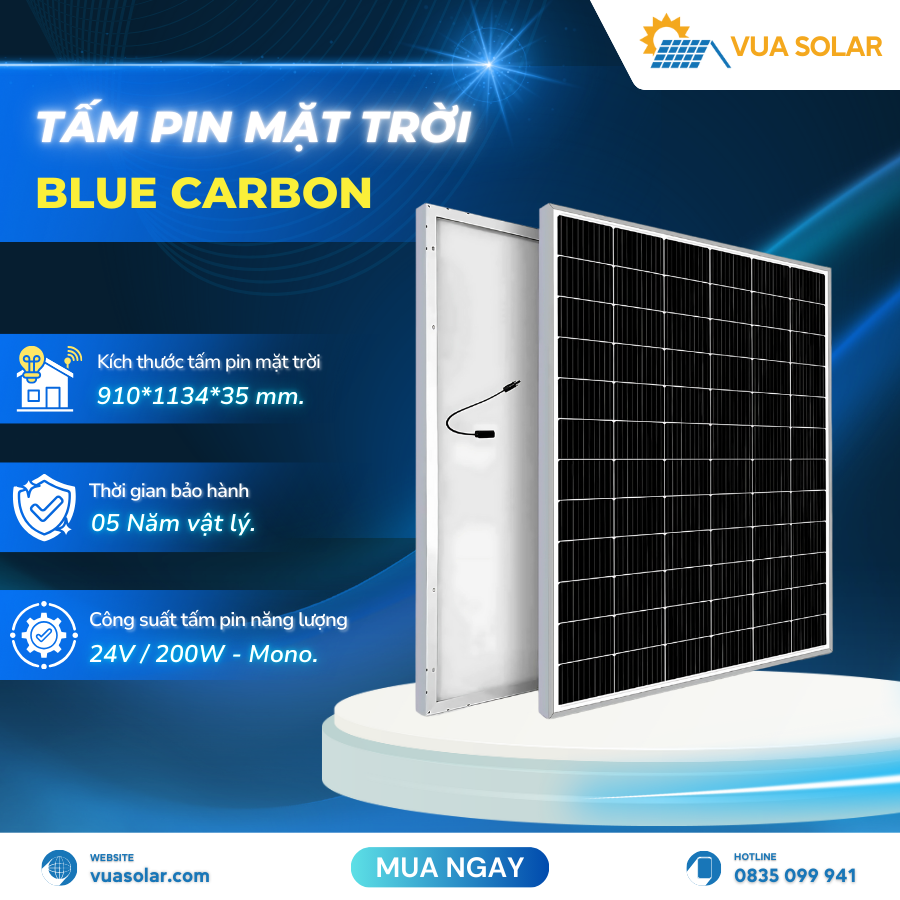 Pin năng lượng mặt trời 24v 200w BCT200M-24