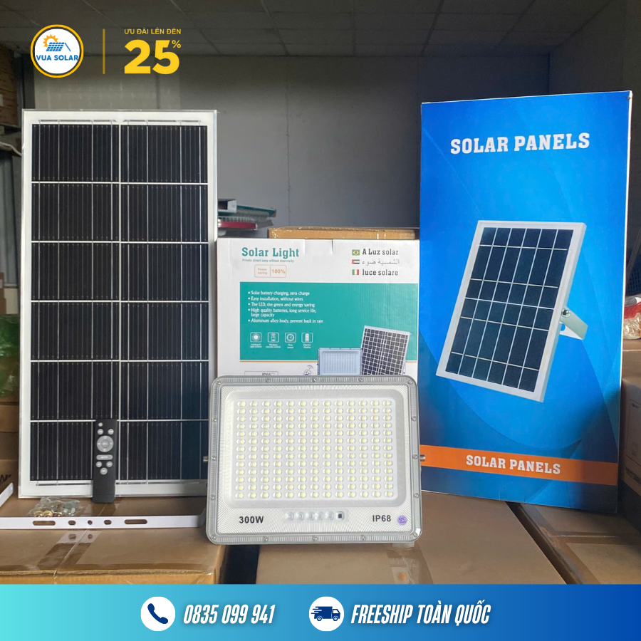 Đèn năng lượng mặt trời chống lóa 300w NT-SA300