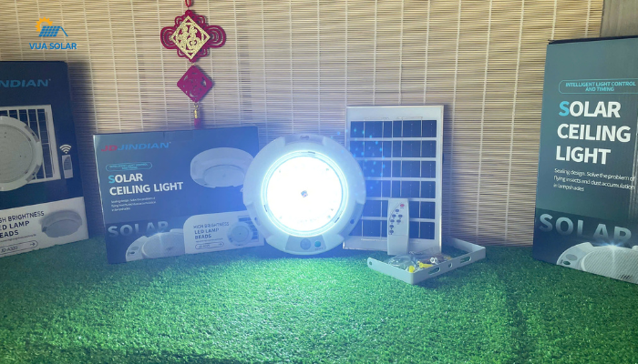 Đèn năng lượng mặt trời ốp trần 100w