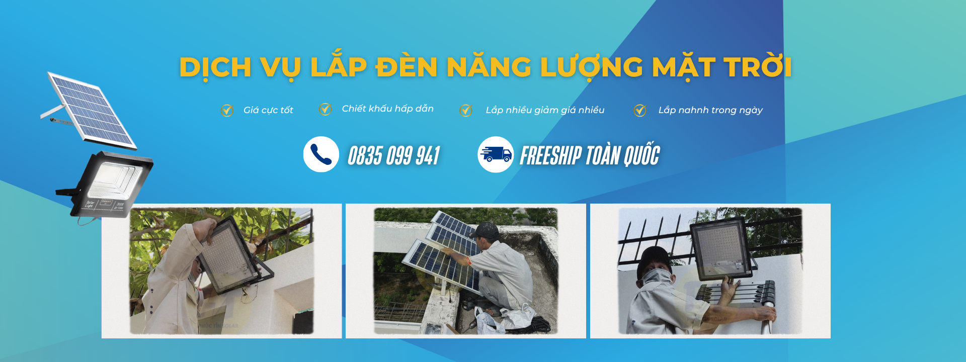Dịch vụ lắp đèn năng lượng mặt trời