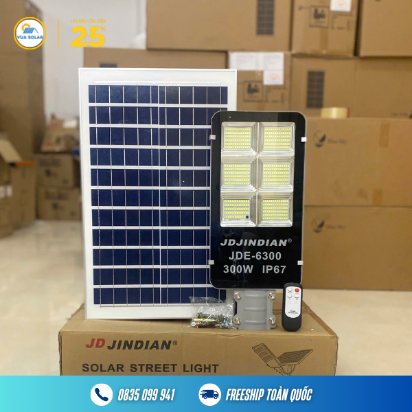 Đèn bàn chải năng lượng mặt trời 300w JD-6300