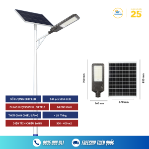 Đèn đường năng lượng mặt trời 2000w JD-L2000