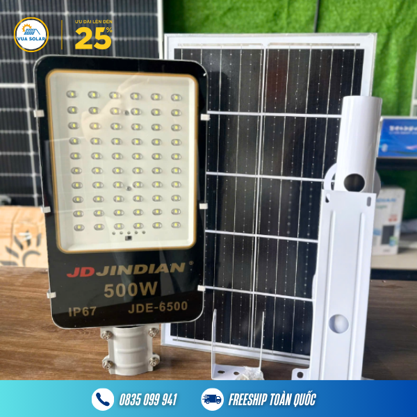 Đèn đường năng lượng mặt trời 500w JDE-6500