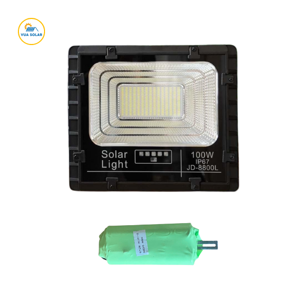 Pin đèn năng lượng mặt trời 100w JD-8800L