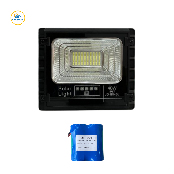 Pin đèn năng lượng mặt trời 40w JD-8840L