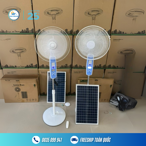 Quạt 12v năng lượng mặt trời S88