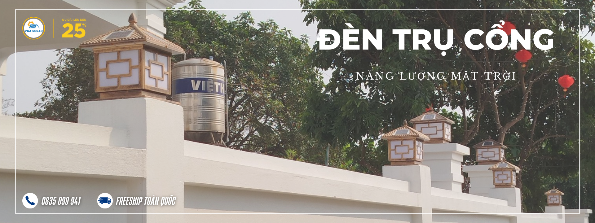 Đèn trụ cổng năng lượng mặt trời