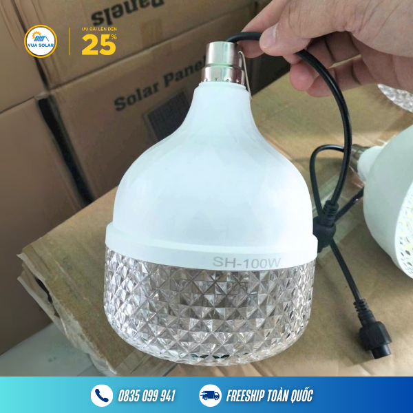 Đèn bulb năng lượng mặt trời 100w SH-100