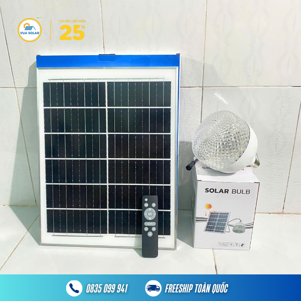 Đèn bulb năng lượng mặt trời 200w – 3 màu ánh sáng
