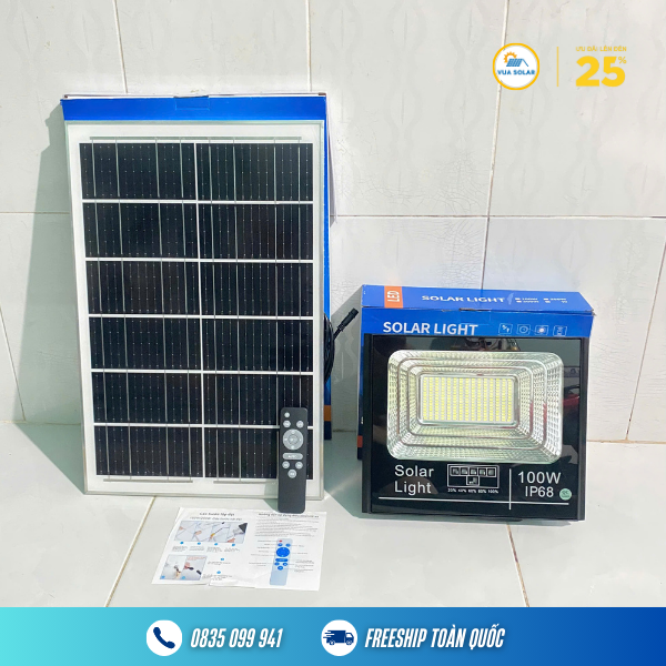 Đèn năng lượng mặt trời solar light 100w DS-100