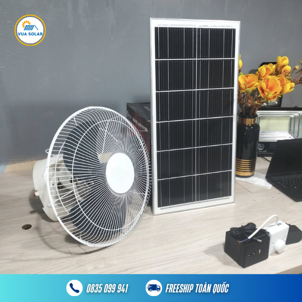 Quạt xoay 360 độ năng lượng mặt trời VSF-360-12V