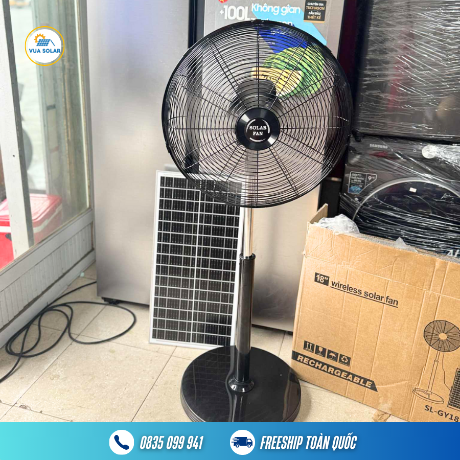 Quạt năng lượng mặt trời công suất lớn 18 IN SL-GY18