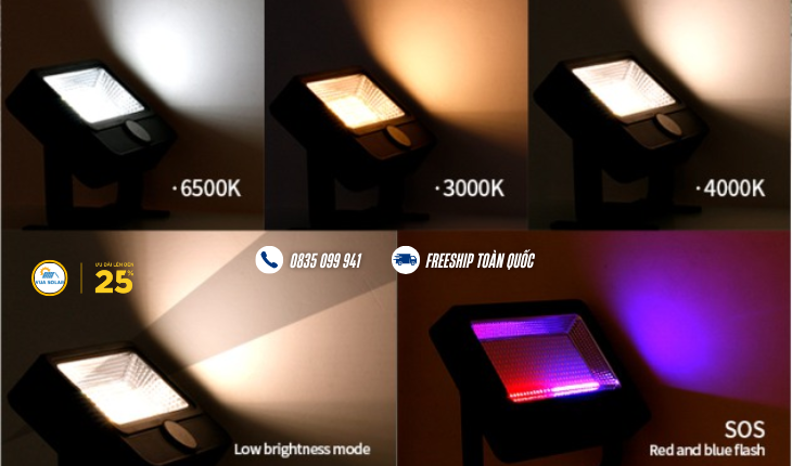 Ánh sáng của đèn cầm tay năng lượng mặt trời 100w JD-Y70