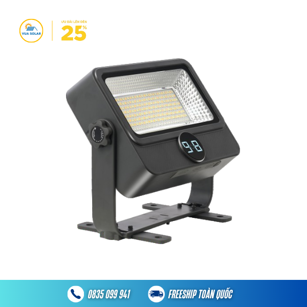 Đèn pin năng lượng mặt trời cầm tay 100w JD-Y70