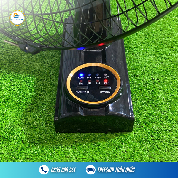 Quạt treo tường năng lượng mặt trời 16 inch (12 cell 18650)-2