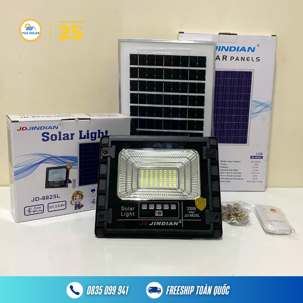 Đèn năng lượng mặt trời 25w JD-8825L-0