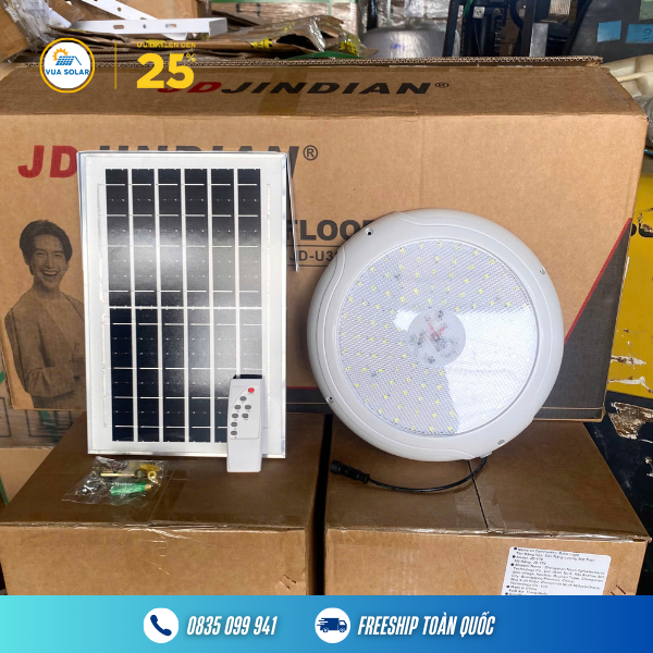 Đèn năng lượng mặt trời ốp trần trong nhà 200W JD-U300-1