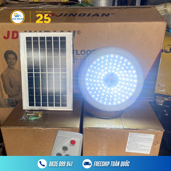 Đèn năng lượng mặt trời ốp trần trong nhà 200W JD-U300-2