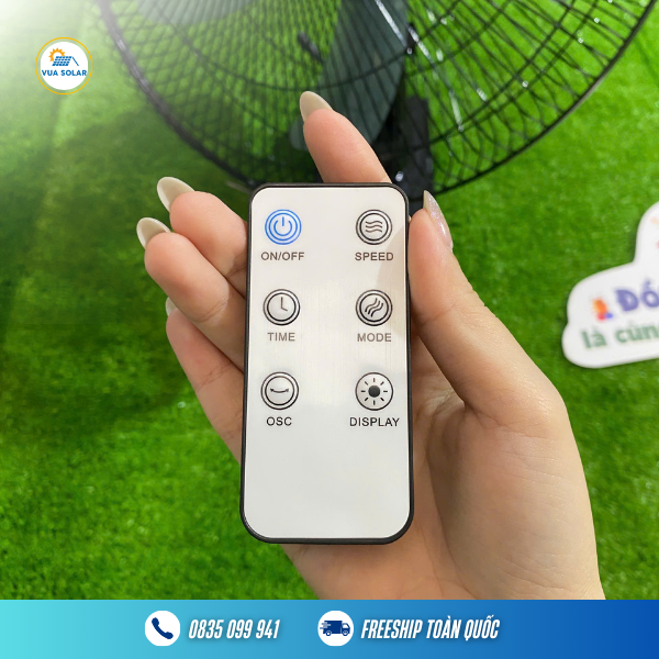 Quạt treo tường năng lượng mặt trời 16IN (9 cell 18650)-2